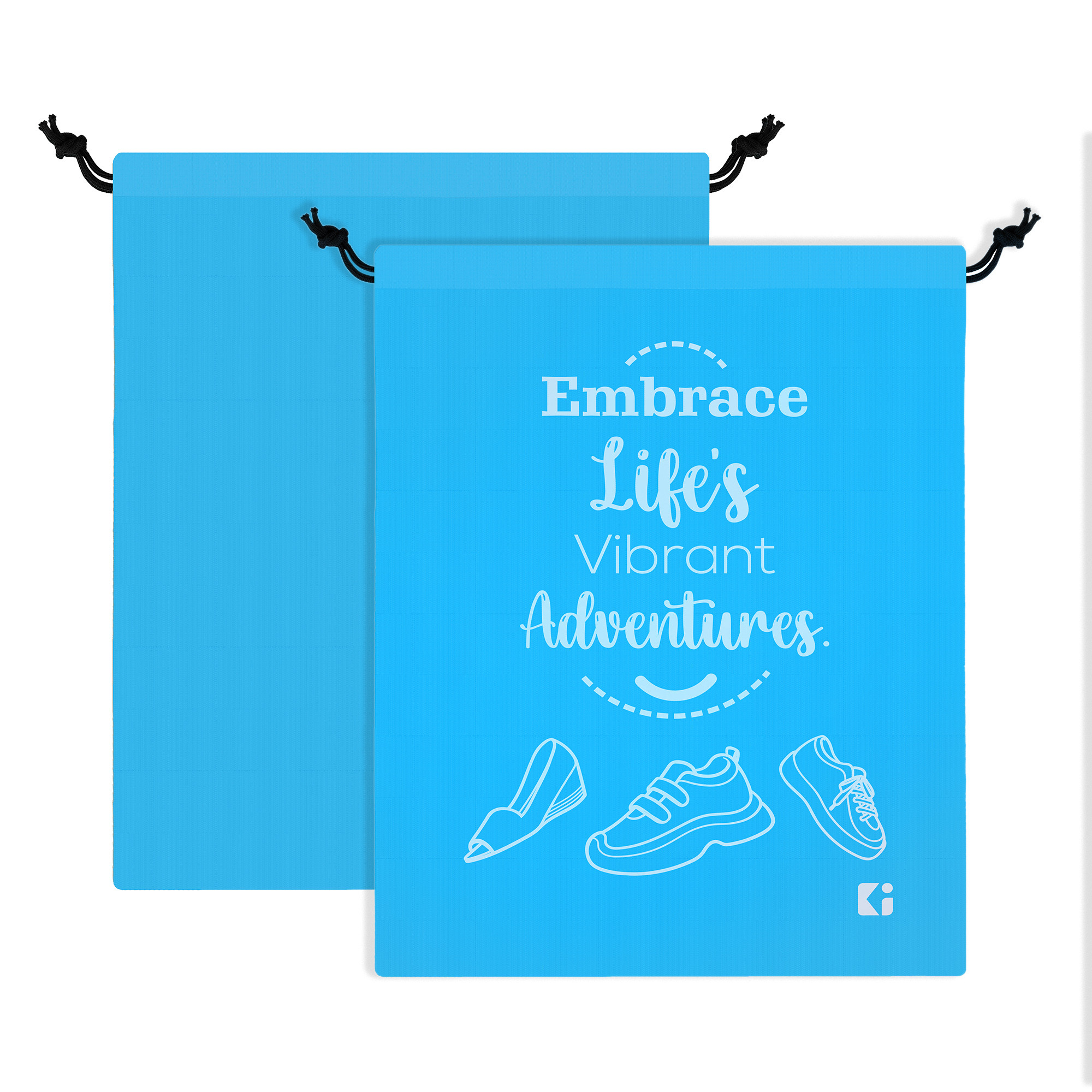 Kuber Industries Travel Packing Bags for Clothes | Travel Pouches | Packing Cubes Travel Organizer | Organizer Bags for Travel-Hiking-Adventure | Laundry-Toiletry Bag | Small | Sky Blue
