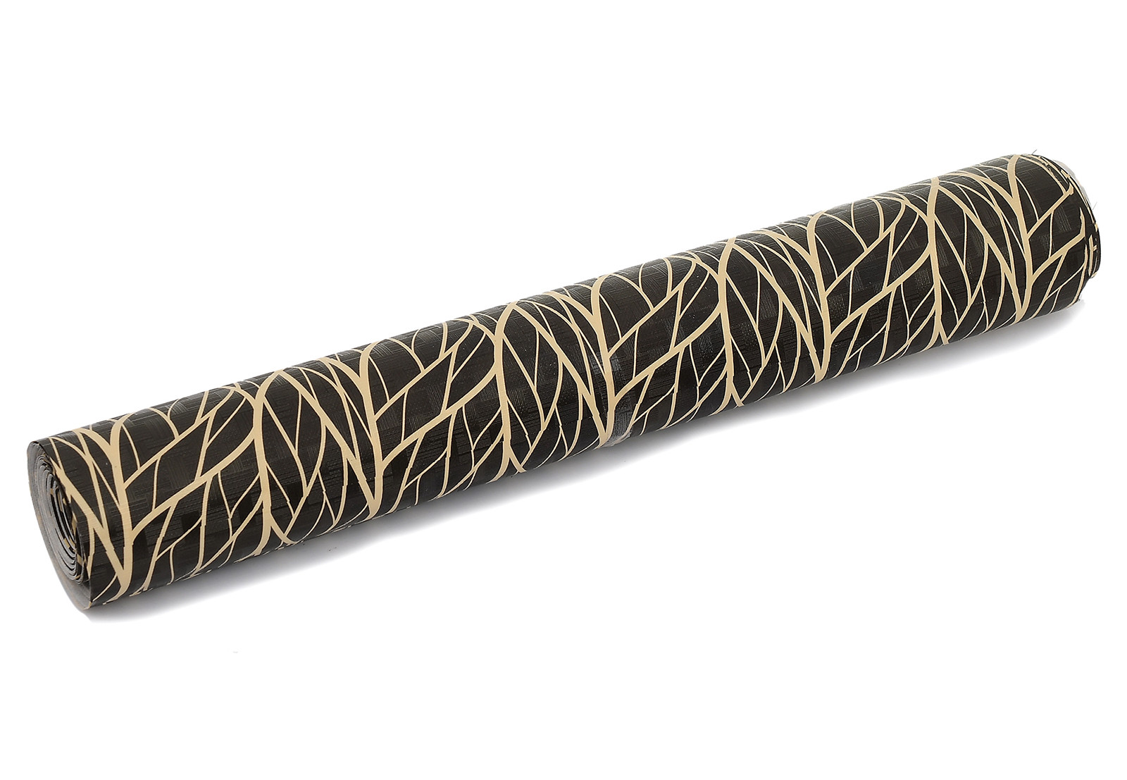 Kuber Industries Tree Printed PVC Anti Slip Skid Shelf Mat, 10 Mtr (Black)