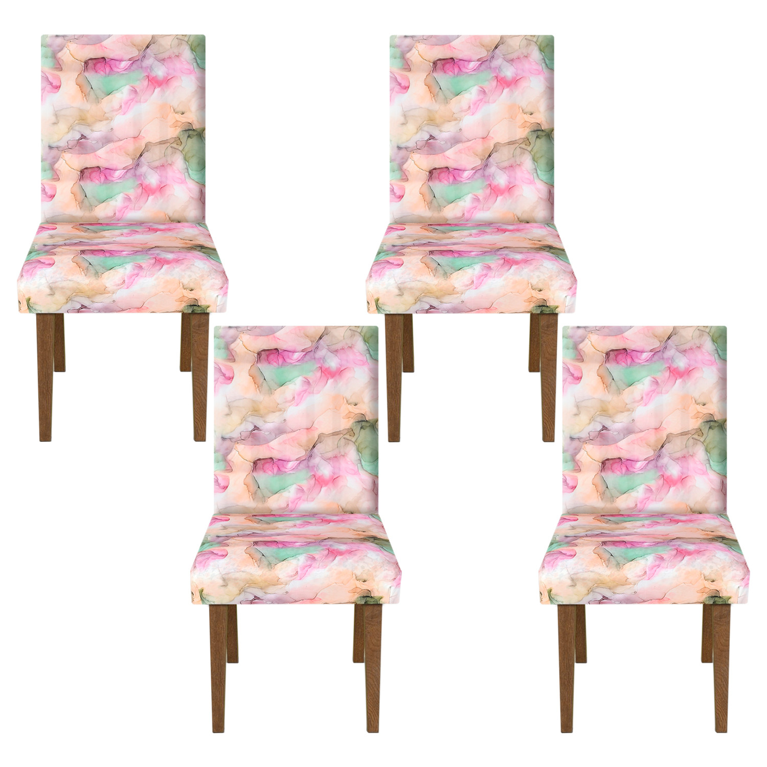 Kuber Industries Trippy Printed Elastic Stretchable Polyster Chair Cover For Home, Office, Hotels, Wedding Banquet (Multicolor)