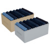 Kuber Industries Trouser Box | Wardrobe Organizer | Clothes Organizer | Storage Box for Pants-Shirt-Sweaters-Bra Panty-Socks | 7-Grid Closet Organizer | Medium | Pack of 2 | Multicolor