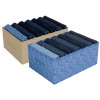 Kuber Industries Trouser Box | Wardrobe Organizer | Clothes Organizer | Storage Box for Pants-Shirt-Sweaters-Bra Panty-Socks | 7-Grid Closet Organizer | Medium | Pack of 2 | Multicolor
