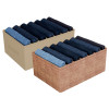 Kuber Industries Trouser Box | Wardrobe Organizer | Clothes Organizer | Storage Box for Pants-Shirt-Sweaters-Bra Panty-Socks | 7-Grid Closet Organizer | Medium | Pack of 2 | Multicolor
