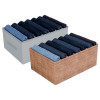 Kuber Industries Trouser Box | Wardrobe Organizer | Clothes Organizer | Storage Box for Pants-Shirt-Sweaters-Bra Panty-Socks | 7-Grid Closet Organizer | Medium | Pack of 2 | Multicolor