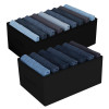 Kuber Industries Trouser Box | Wardrobe Organizer | Clothes Organizer | Storage Box for Pants-Shirt-Sweaters-Bra Panty-Socks | Cloth Closet Organizer | M-L | Pack of 2 | Multicolor