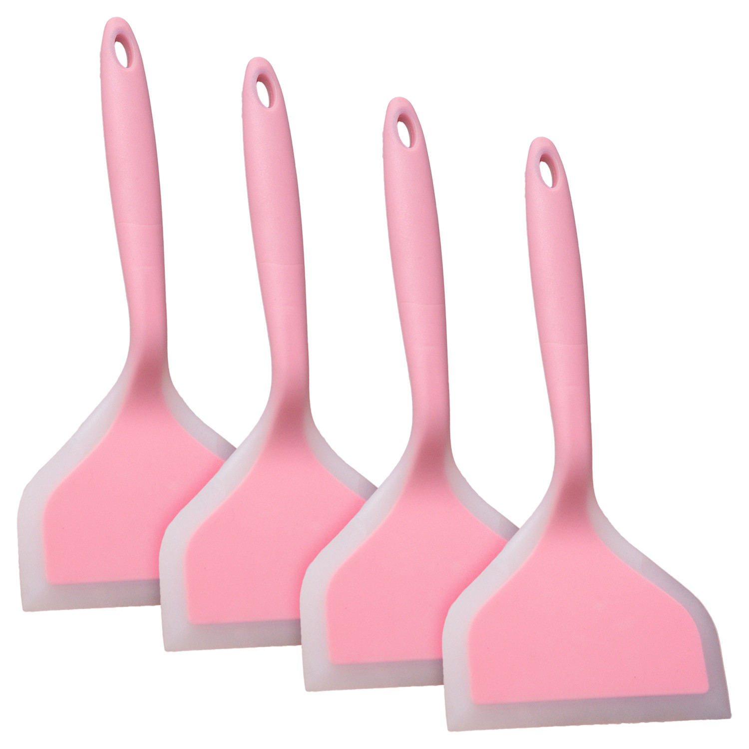 Kuber Industries Turner | Silicone Wide Spatula Turner | Spatulas Turner for Nonstick Cookware | Omelette Turner for Cooking | Kitchen Turners | New Big Spatula | Pink