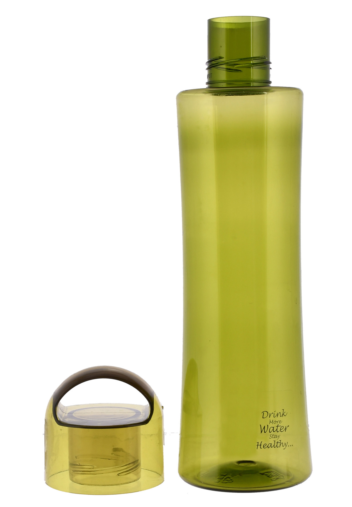 Kuber Industries Unbreakable BPA & Leak Free Plastic Water Bottle- 1 Litre, Pack of 3 (Red & Green & Grey)