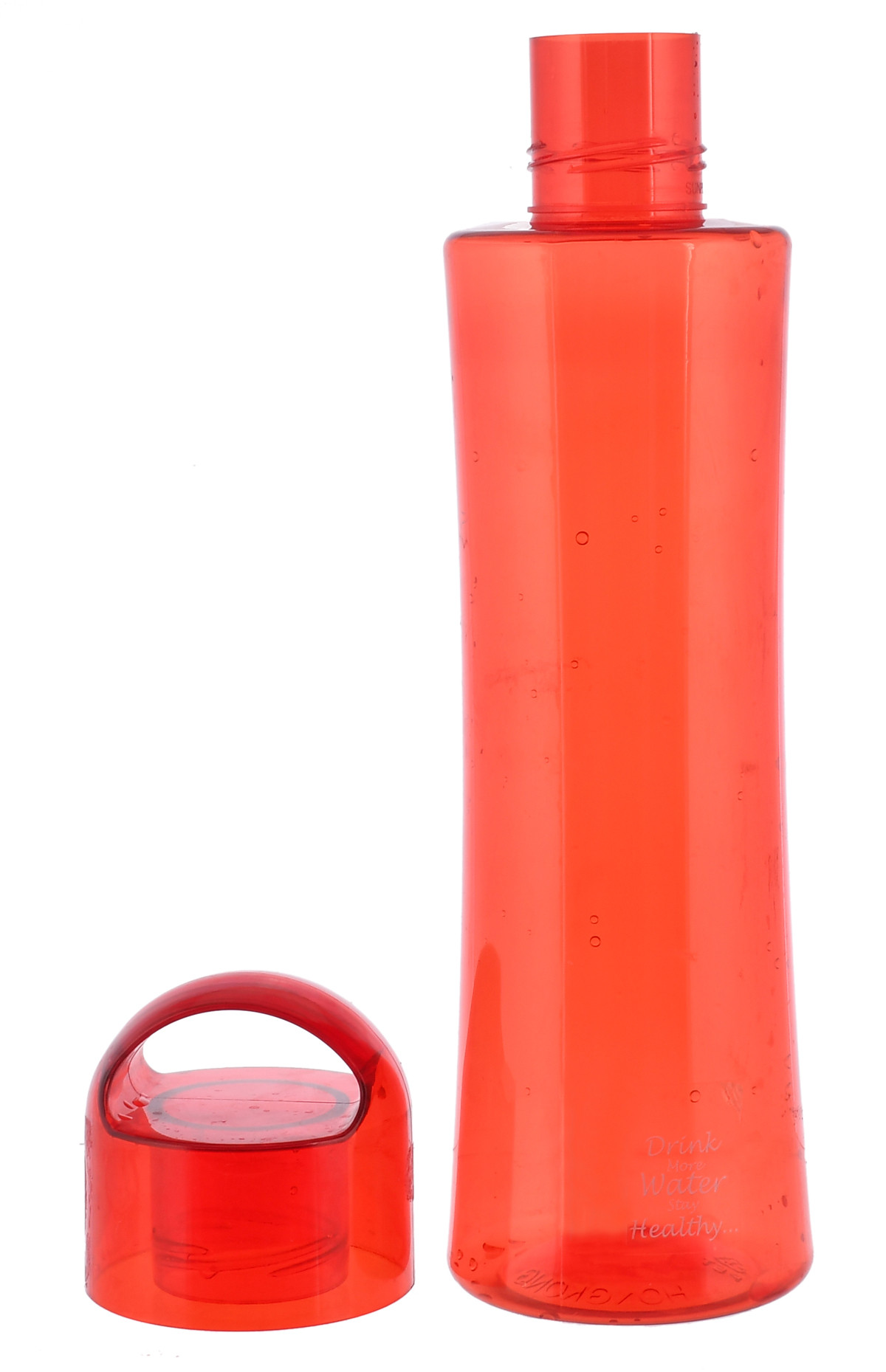 Kuber Industries Unbreakable BPA & Leak Free Plastic Water Bottle- 1 Litre, Pack of 3 (Red & Green & Grey)