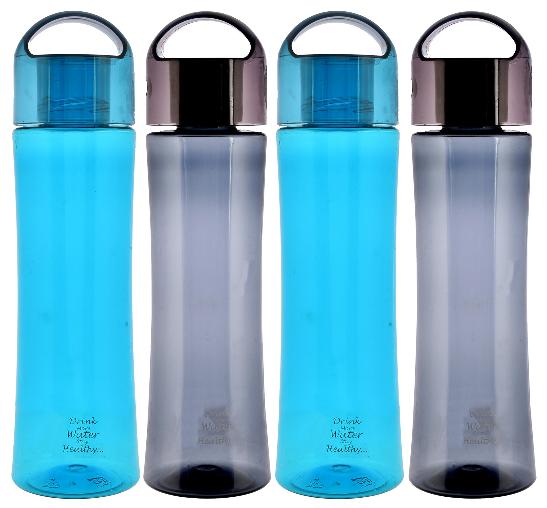Kuber Industries Unbreakable BPA & Leak Free Plastic Water Bottle-1 Litre,(Blue & Grey)