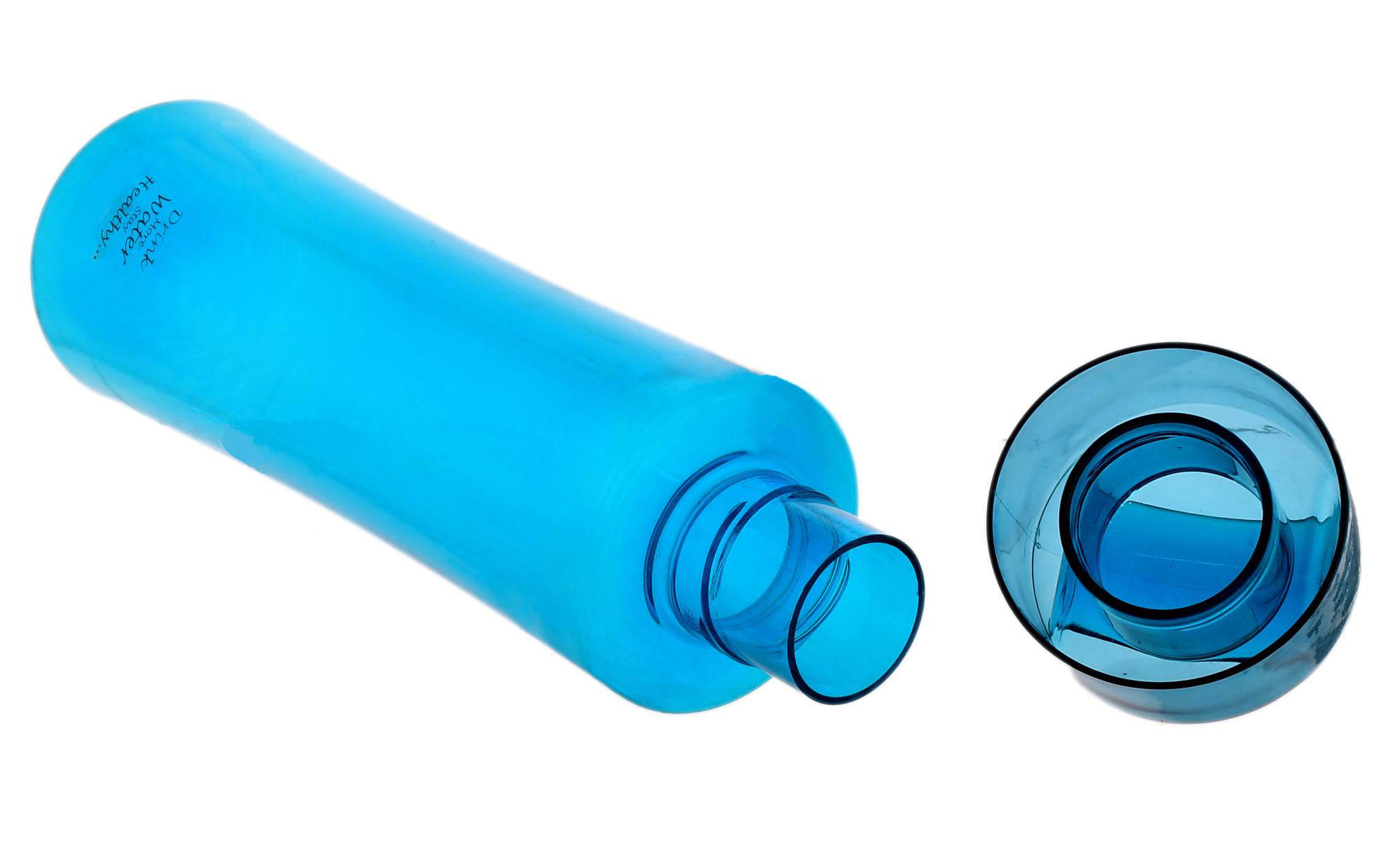 Kuber Industries Unbreakable BPA & Leak Free Plastic Water Bottle-1 Litre,(Green & Blue)
