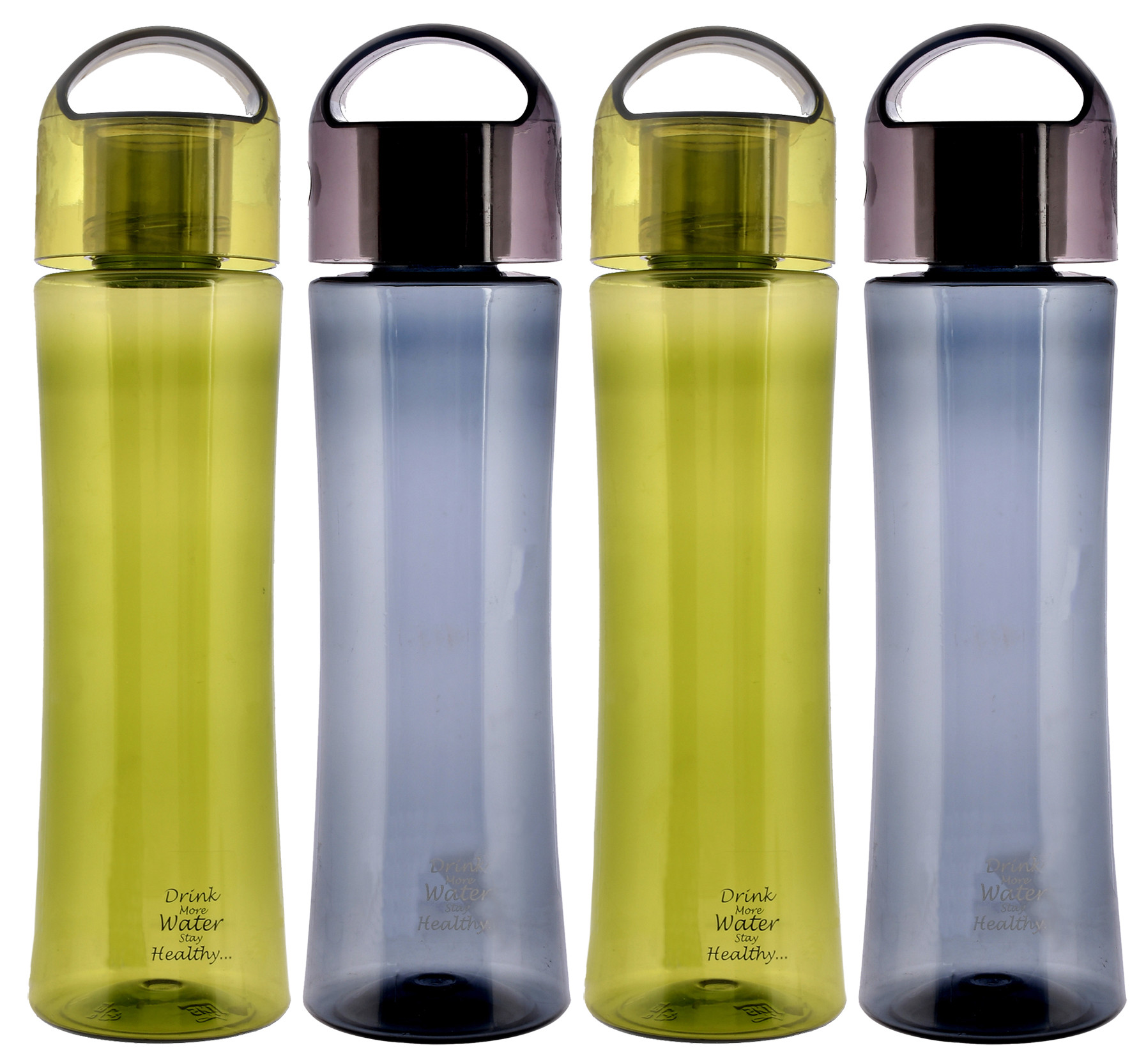 Kuber Industries Unbreakable BPA & Leak Free Plastic Water Bottle-1 Litre,(Green & Grey)