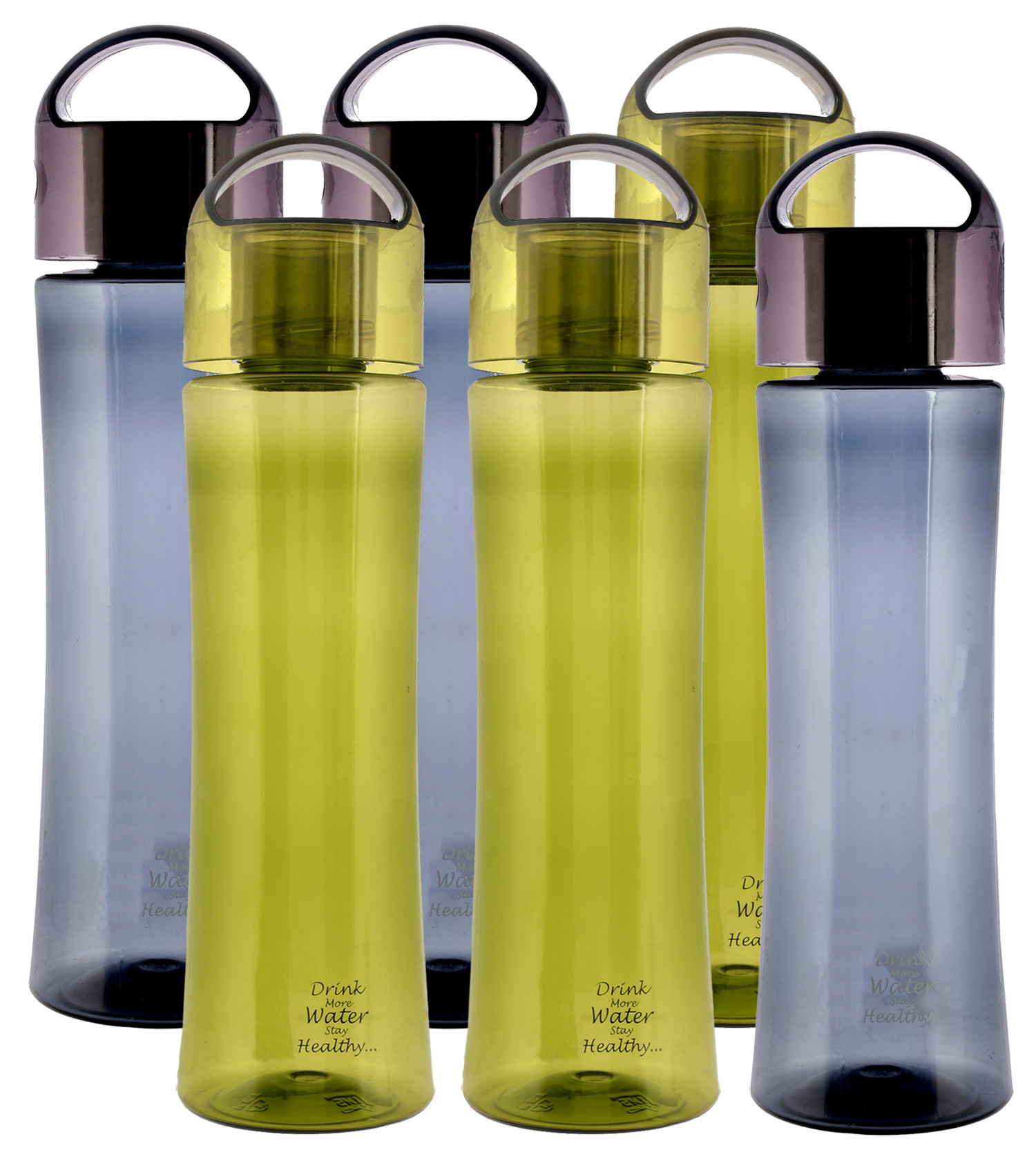 Kuber Industries Unbreakable BPA & Leak Free Plastic Water Bottle-1 Litre,(Green & Grey)