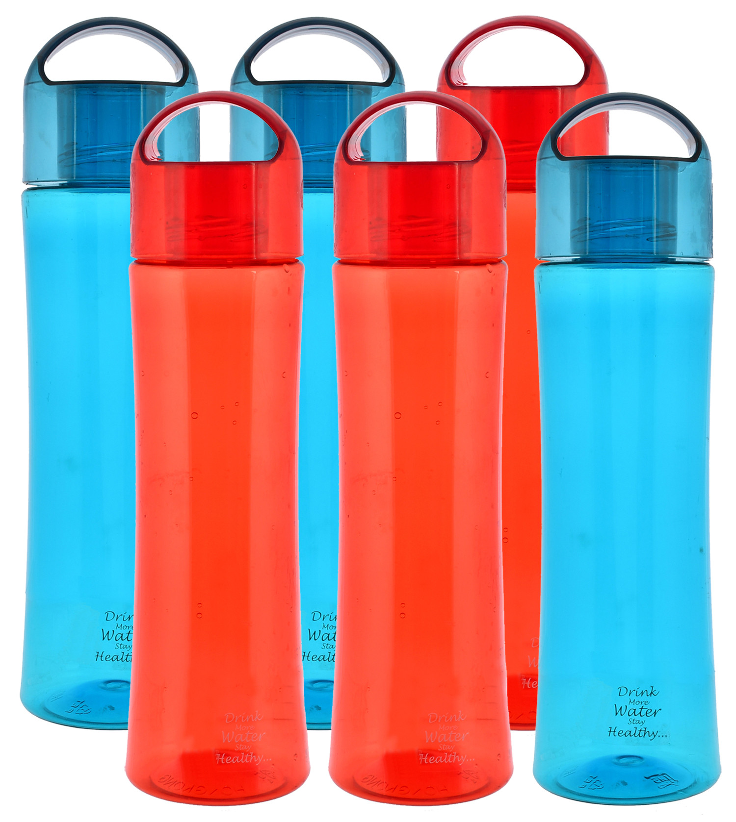 Kuber Industries Unbreakable BPA & Leak Free Plastic Water Bottle-1 Litre,(Red & Blue)