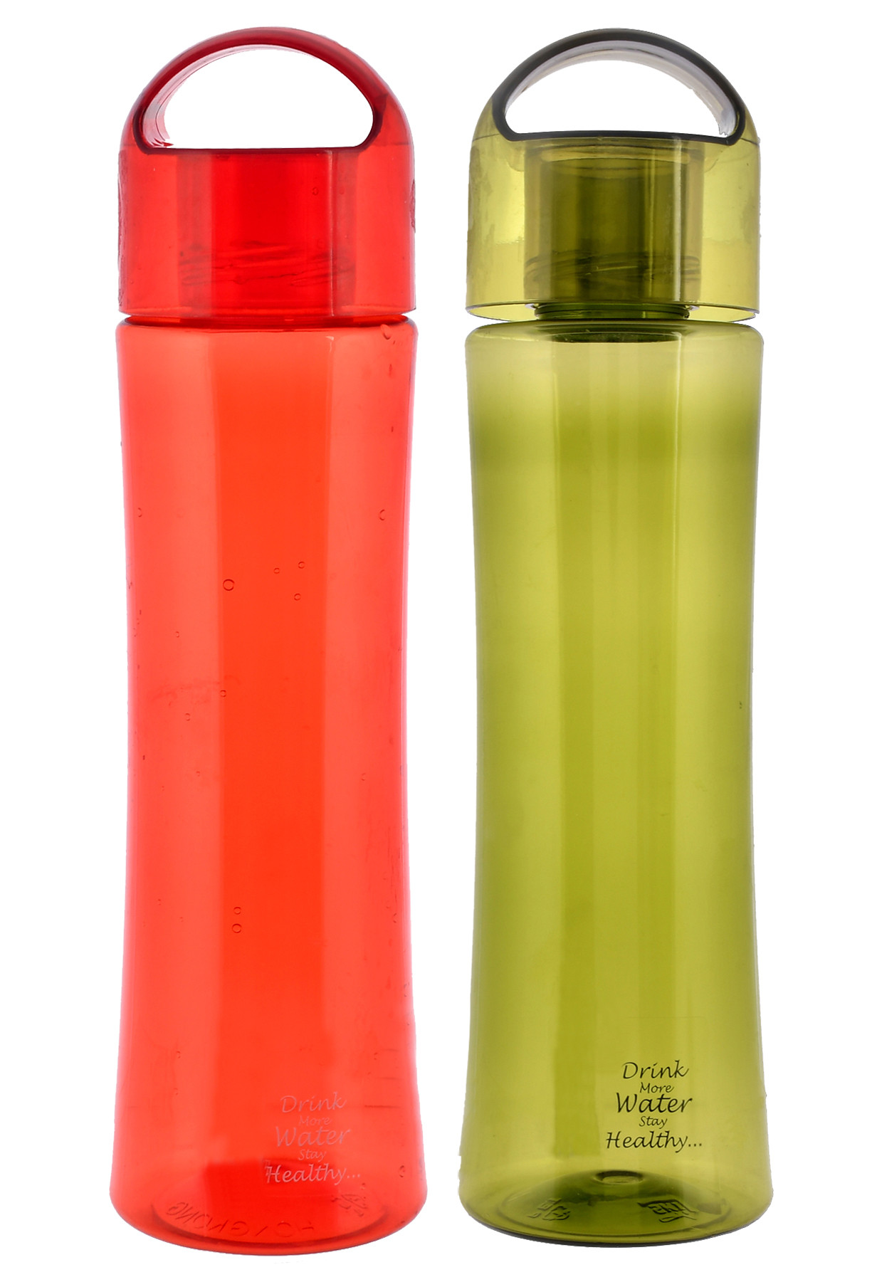 Kuber Industries Unbreakable BPA & Leak Free Plastic Water Bottle-1 Litre,(Red & Green)