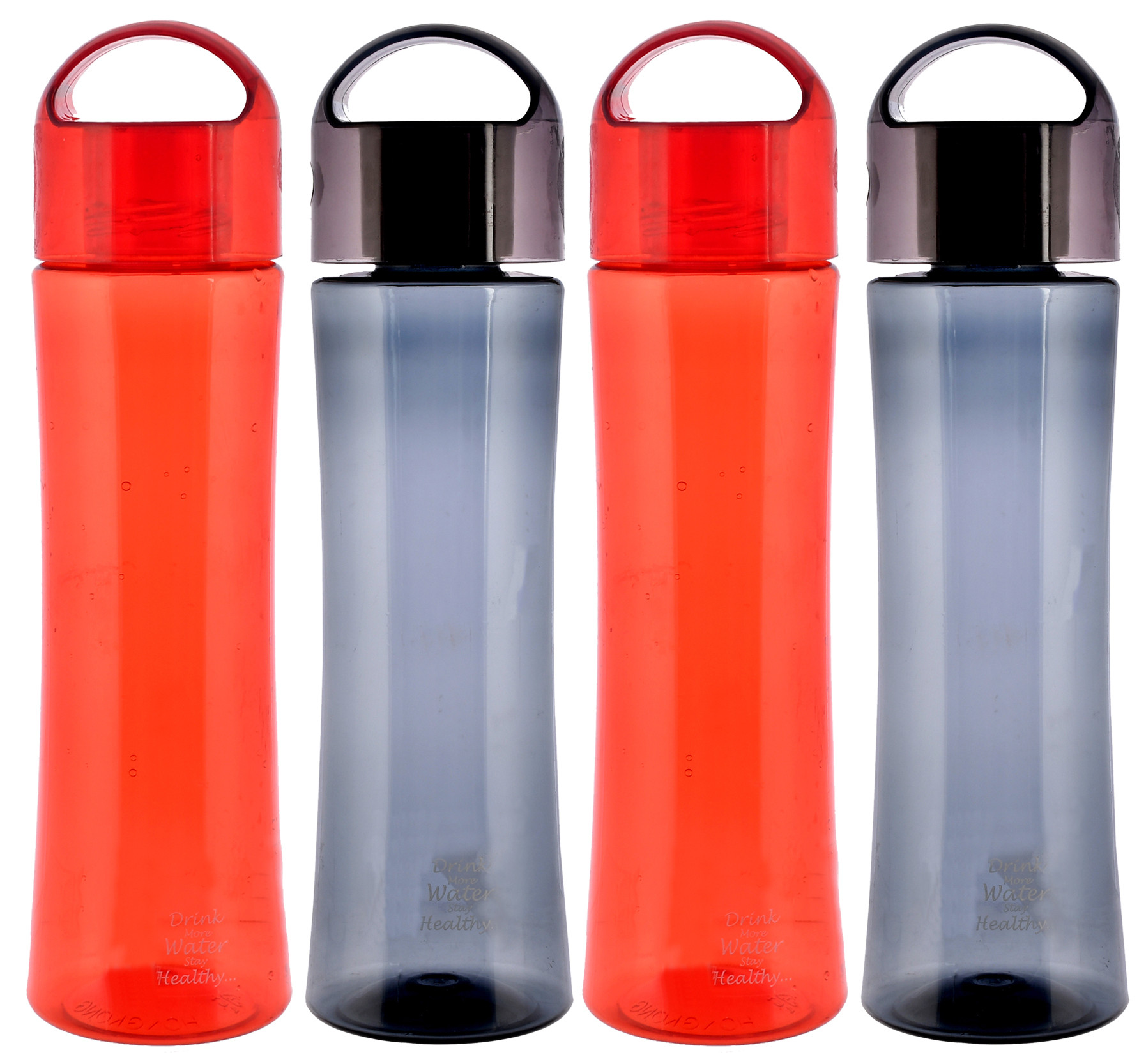 Kuber Industries Unbreakable BPA & Leak Free Plastic Water Bottle-1 Litre,(Red & Grey)