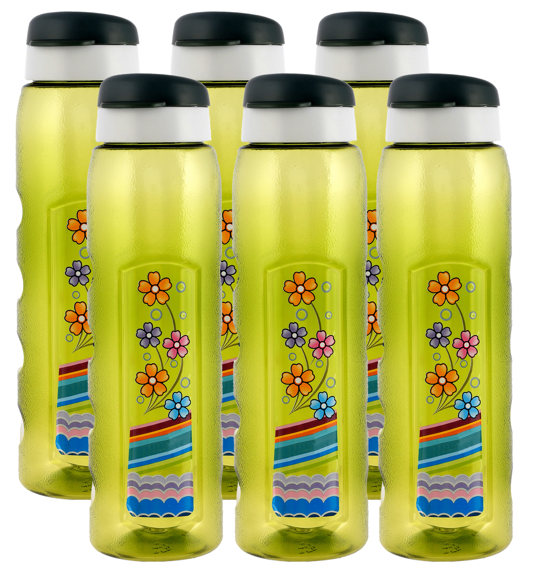 Kuber Industries Unbreakable BPA & Leak Free Plastic Water Bottle With Sipper- 1 Litre,(Green)