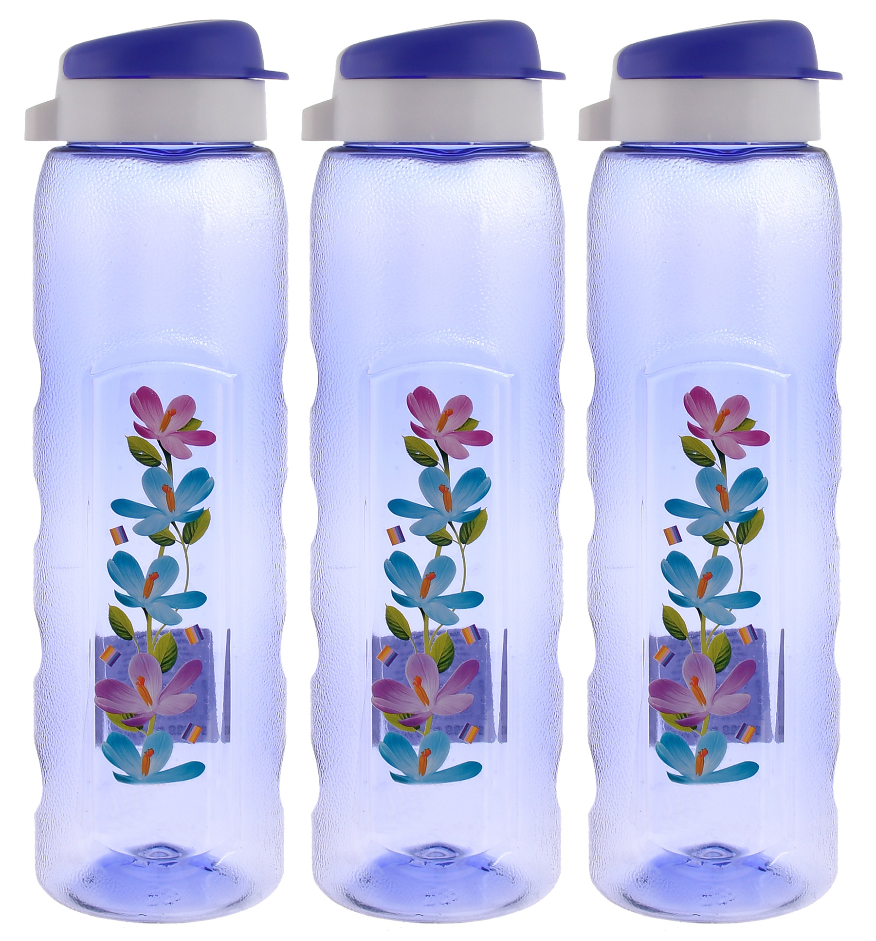 Kuber Industries Unbreakable BPA & Leak Free Plastic Water Bottle With Sipper- 1 Litre,(Purple)