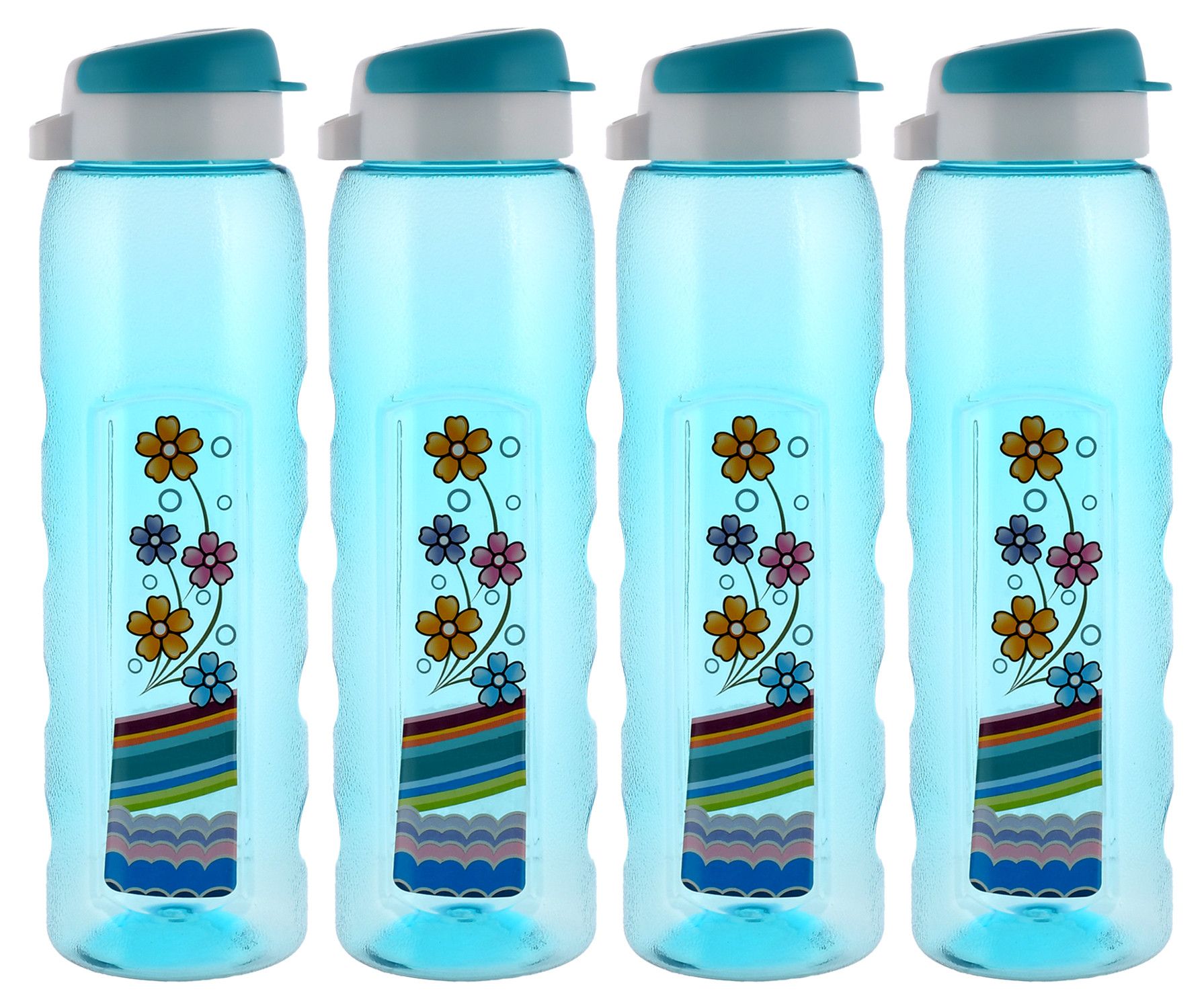 Kuber Industries Unbreakable BPA & Leak Free Plastic Water Bottle With Sipper- 1 Litre,(Sky Blue)