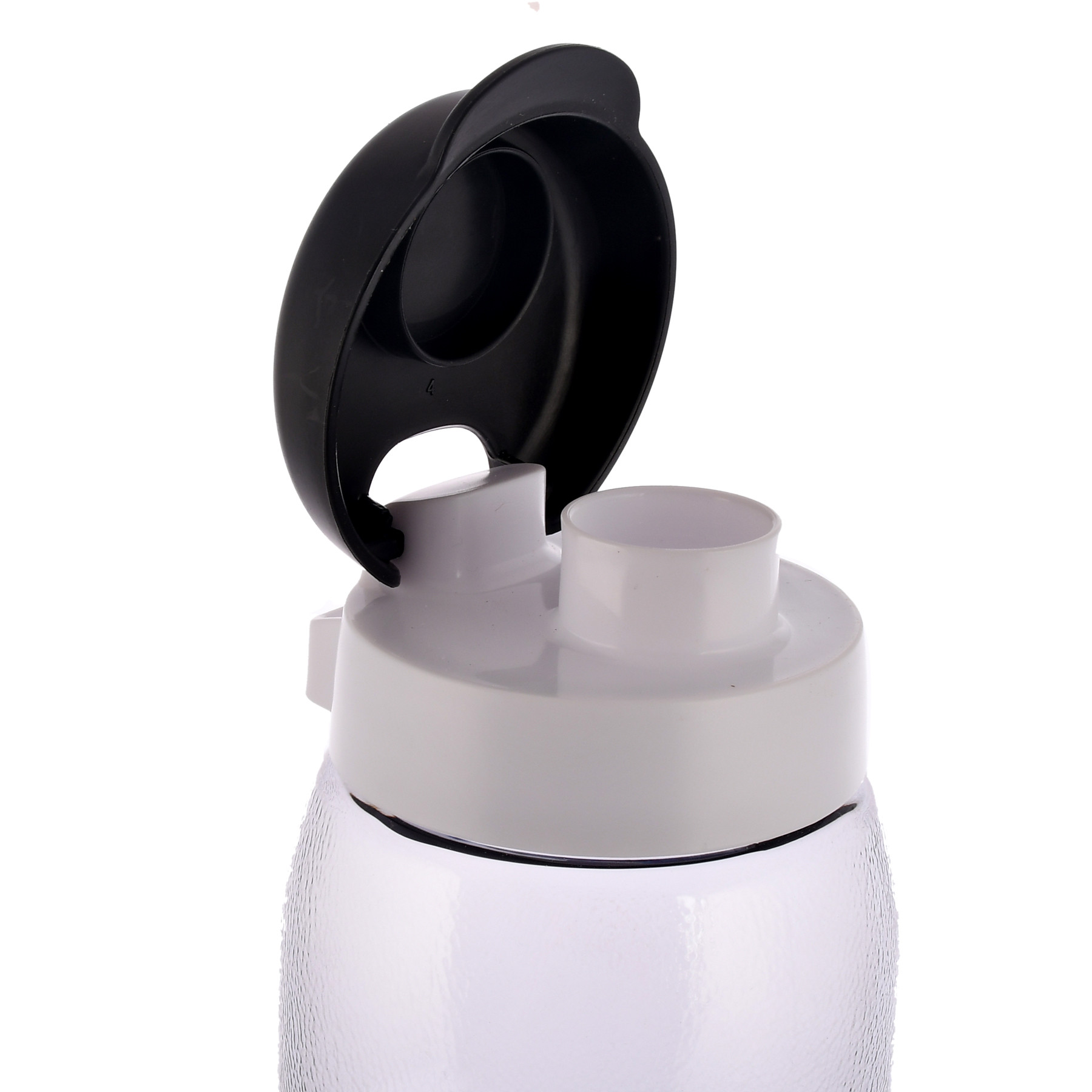 Kuber Industries Unbreakable BPA & Leak Free Plastic Water Bottle With Sipper-1 Litre, Pack of 6 (Green & Grey)