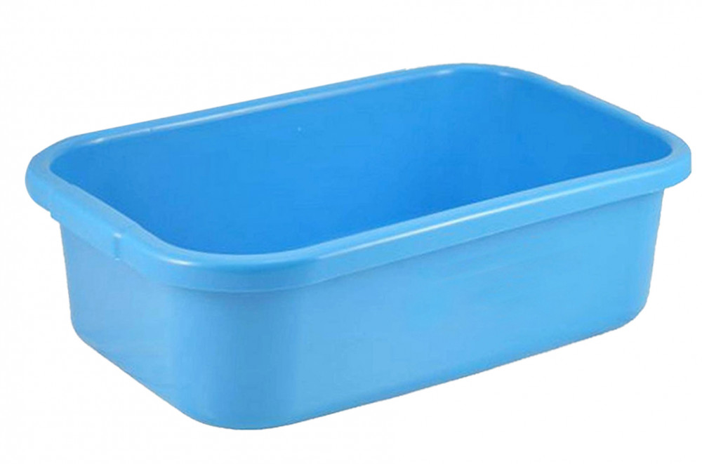 Kuber Industries Unbreakable Plastic Big Size Multipurpose Desk Organizer,kitchenTray,Storage Basket/ Big Tray (Blue)-KUBMART1576