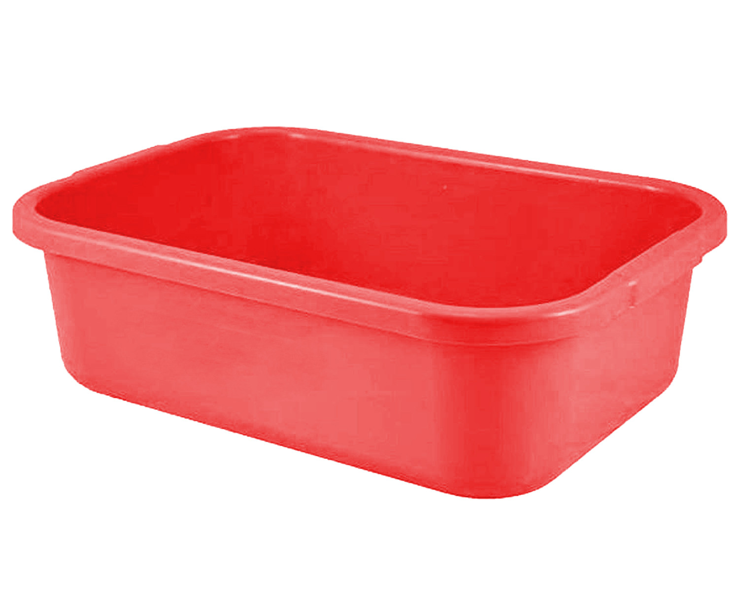 Kuber Industries Unbreakable Plastic Big Size Multipurpose Desk Organizer,kitchenTray,Storage Basket/ Big Tray (Red)-KUBMART1580