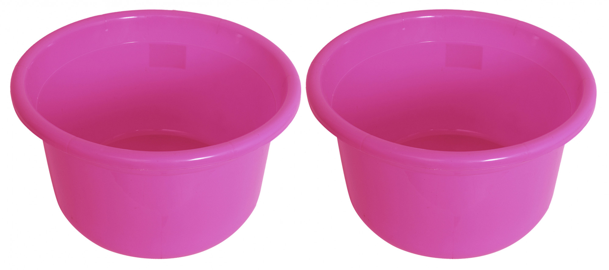 Kuber Industries Unbreakable Plastic Multipurpose Bath Tub/Washing Tub 25 Ltr (Pink)