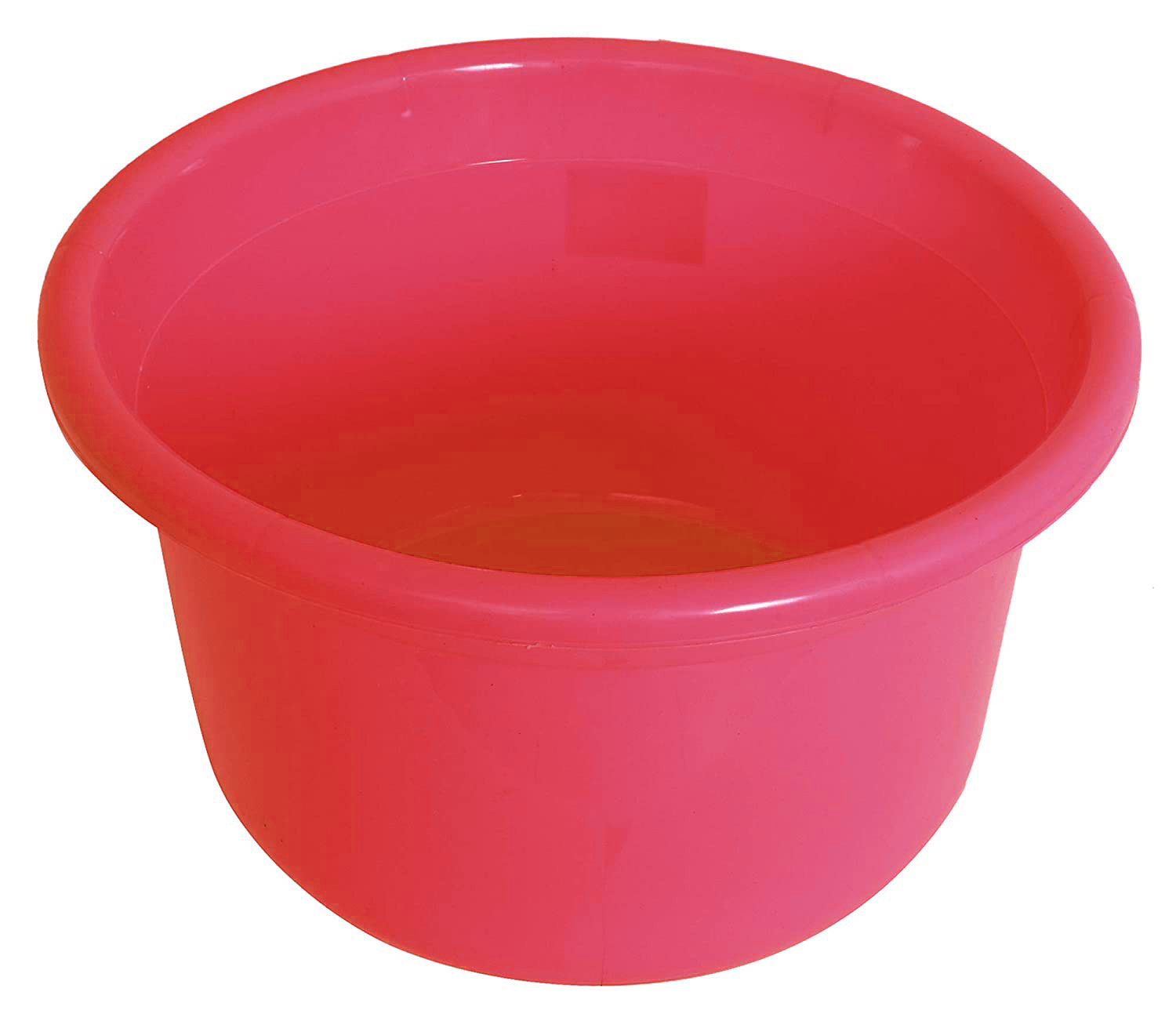 Kuber Industries Unbreakable Plastic Multipurpose Bath Tub/Washing Tub 35 Ltr (Red)-KUBMRT11731