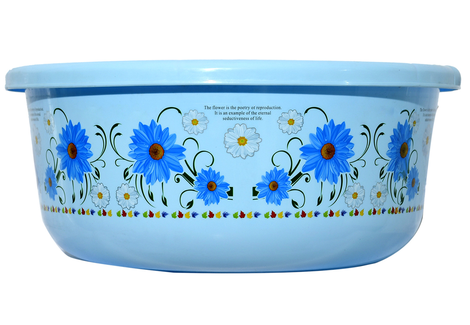 Kuber Industries Unbreakable Plastic Multipurpose Bath Tub/Washing Tub 40 Ltr (Blue) -CTKTC38727