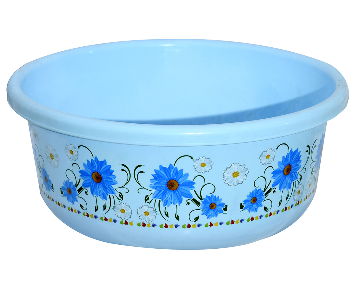 Kuber Industries Unbreakable Plastic Multipurpose Bath Tub/Washing Tub 40 Ltr (Blue) -CTKTC38727