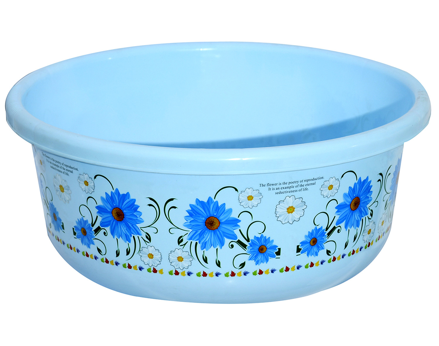 Kuber Industries Unbreakable Plastic Multipurpose Bath Tub/Washing Tub 40 Ltr (Blue) -CTKTC38727