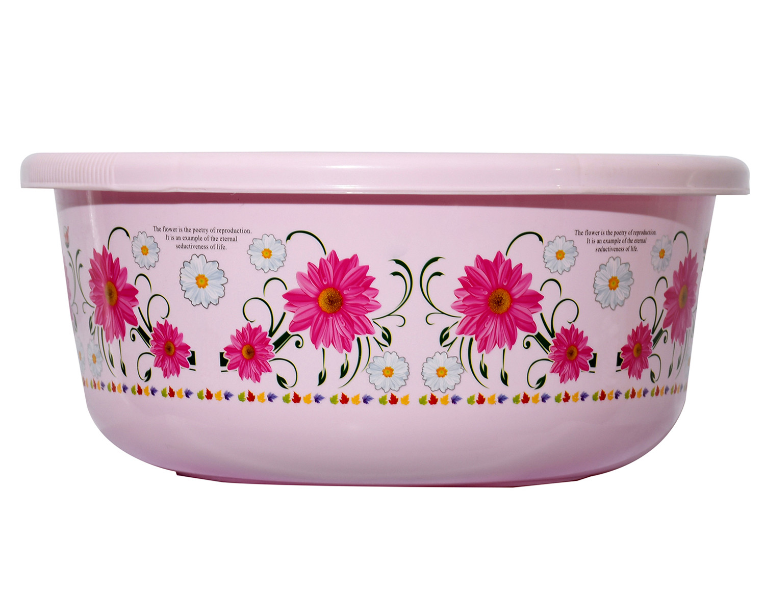 Kuber Industries Unbreakable Plastic Multipurpose Bath Tub/Washing Tub 40 Ltr (Pink) -CTKTC38725