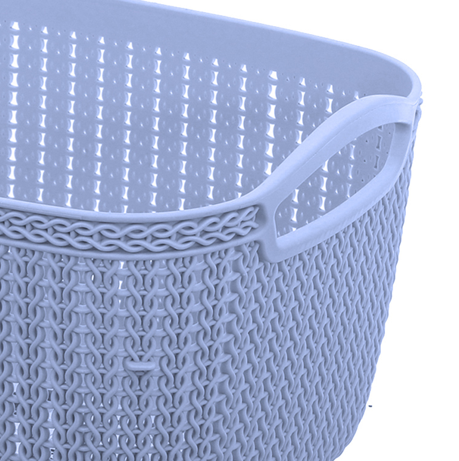 Kuber Industries Unbreakable Plastic Multipurpose Large Size Flexible Storage Baskets / Fruit Vegetable Bathroom Stationary Home Basket with Handles (Grey) -CTKTC37831