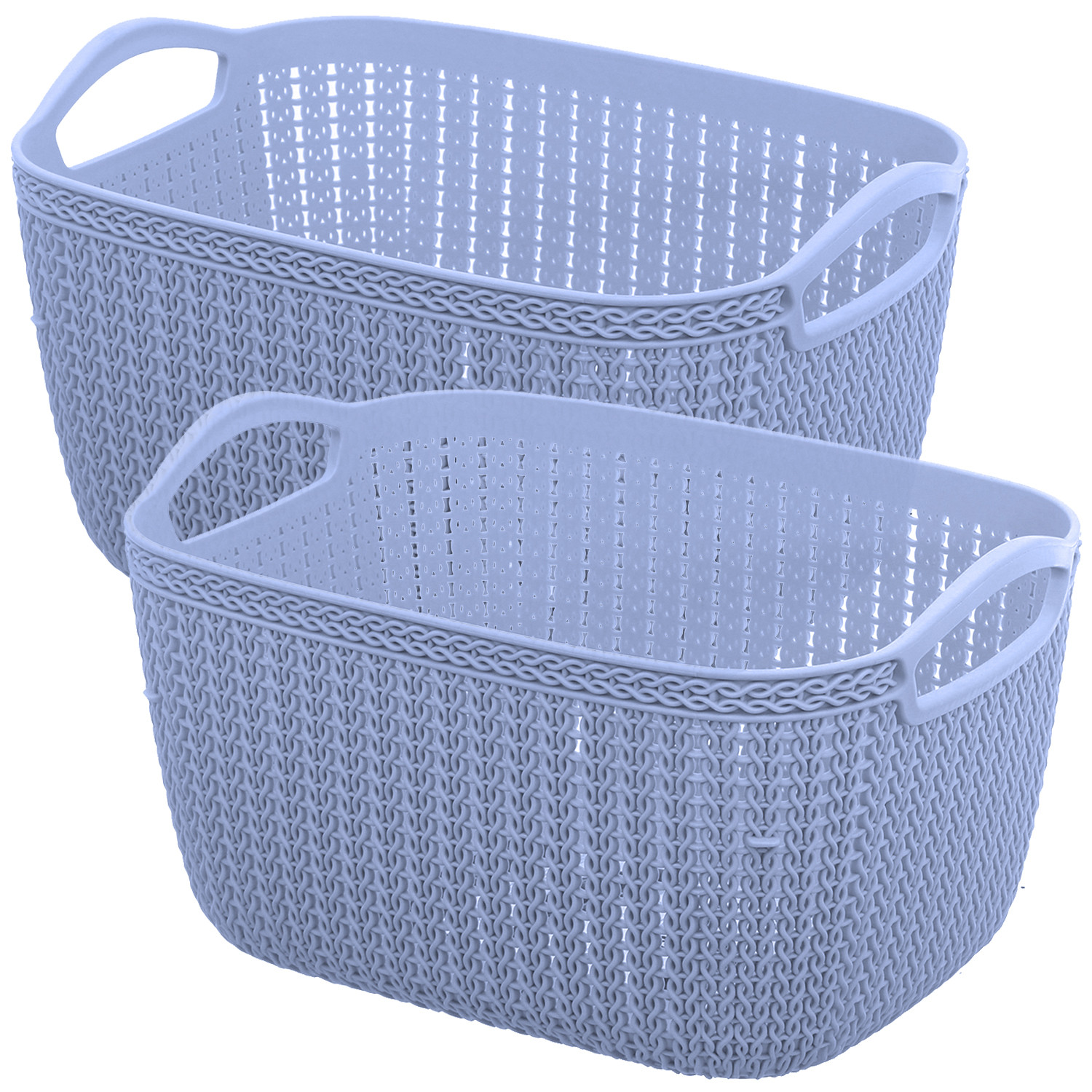 Kuber Industries Unbreakable Plastic Multipurpose Large Size Flexible Storage Baskets / Fruit Vegetable Bathroom Stationary Home Basket with Handles (Grey) -CTKTC37831