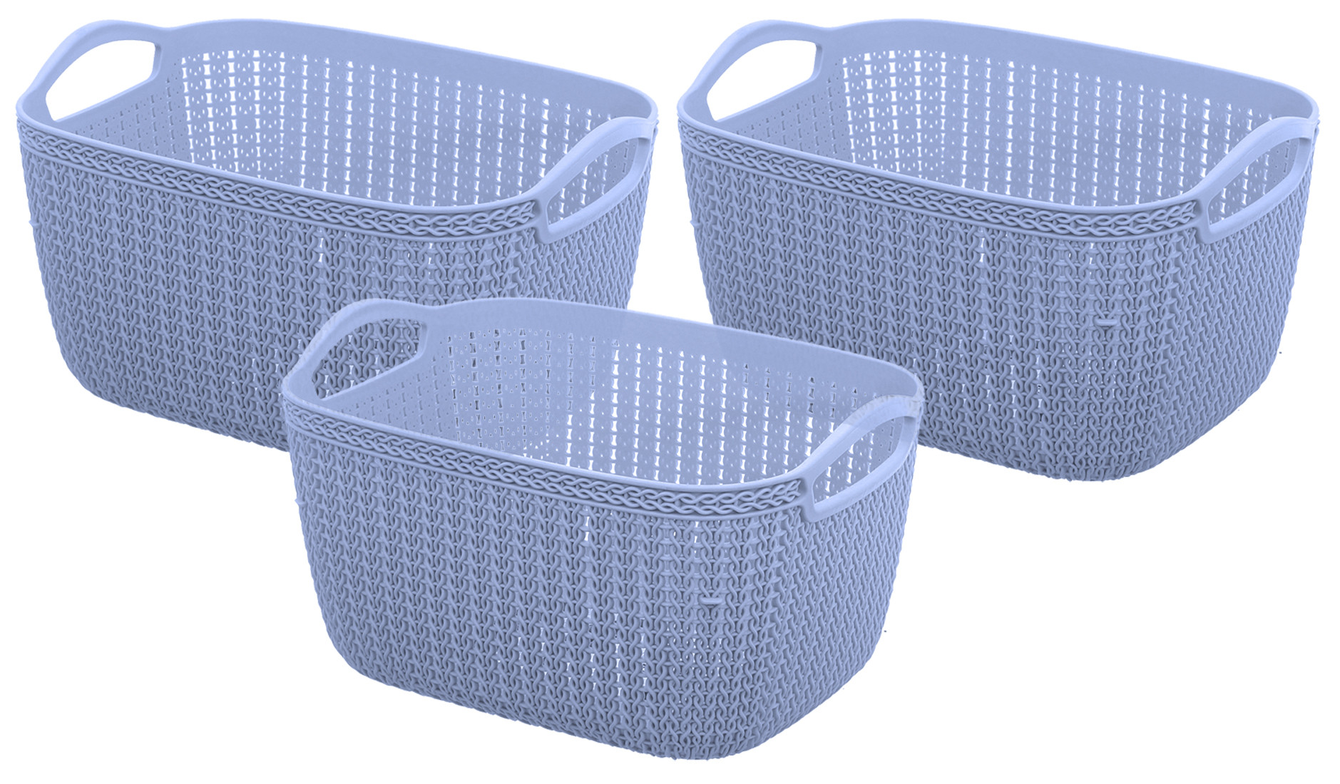 Kuber Industries Unbreakable Plastic Multipurpose Large Size Flexible Storage Baskets / Fruit Vegetable Bathroom Stationary Home Basket with Handles (Grey) -CTKTC37831