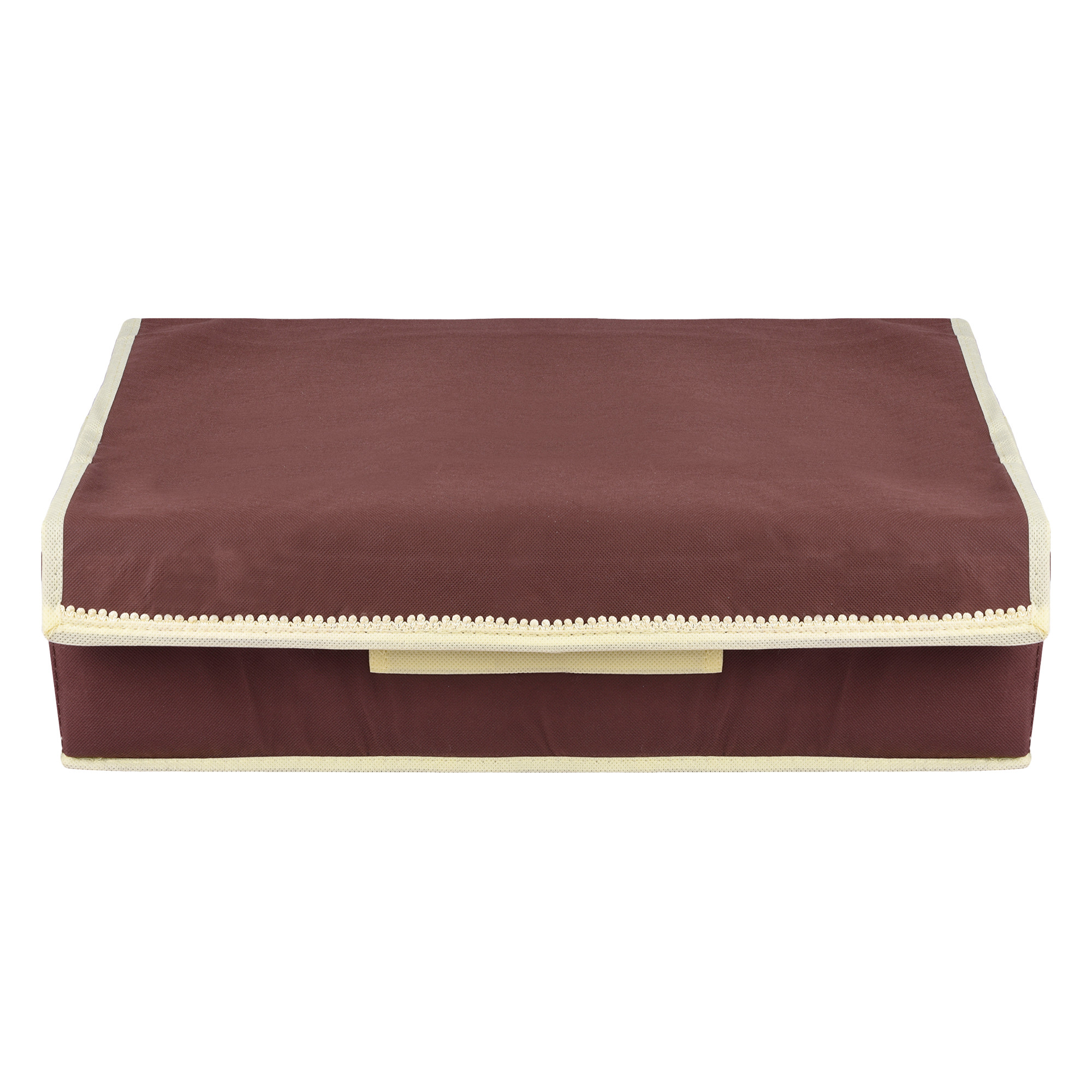 Kuber Industries Undergarment Organizer  Cloth Organizer  Drawer Organizer  Storage Box for Bra-Panty-Socks-Ties  Drawer Divider for Scarves-Socks  Cream Patti  Brown