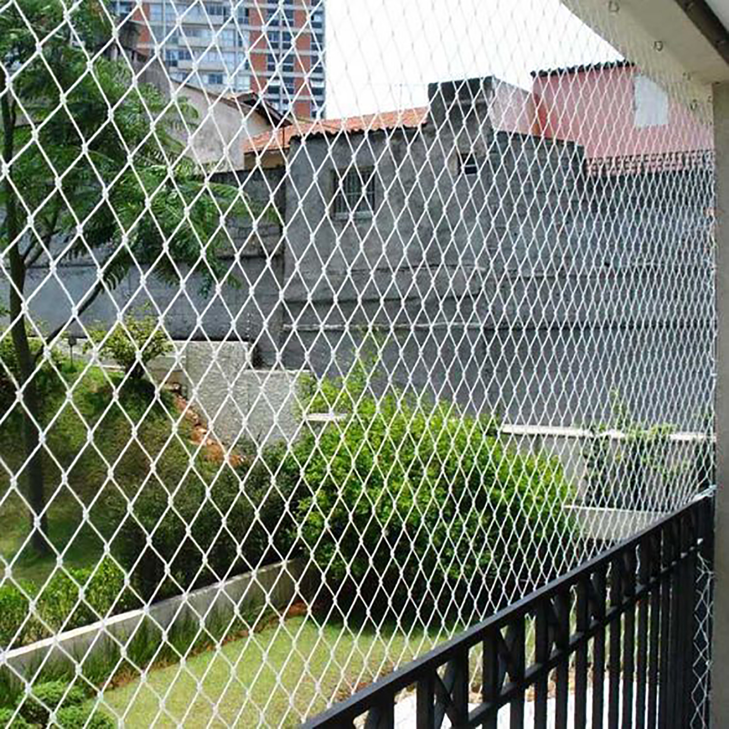Kuber Industries UV Stabilised Bird Net/Anti Bird Net/Pigeon Net/Garden Net/Bird Control Net, 25x10 Ft. (White)-HS43KUBMART26865