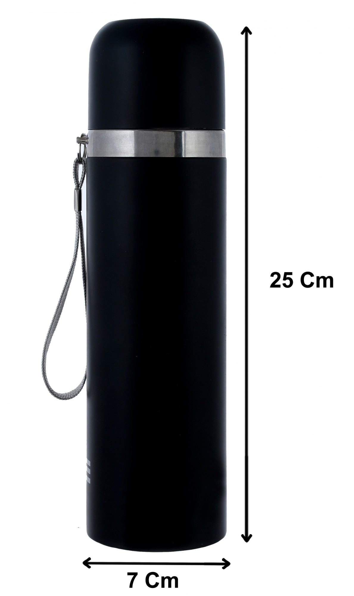Kuber Industries Vacuum Insulated Flask Carrying Strip, 500ml (Black)