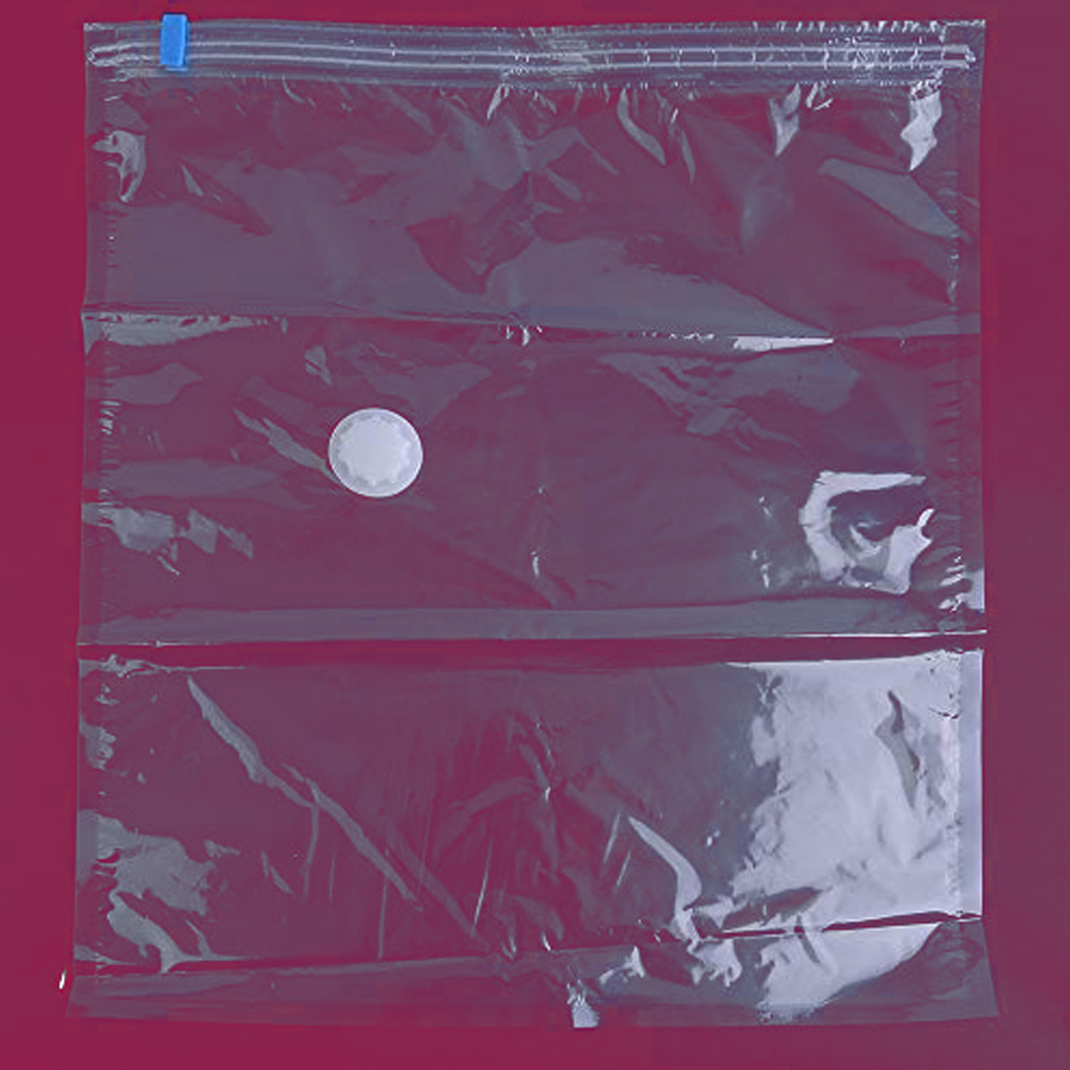 Kuber Industries Vacuum Storage Bags | Travel Space Saver Seal Bags | Vacuum Bags for Comforters | Bags for Blankets | Bags for Clothes with Hand Pump | 50x70 |Transparent