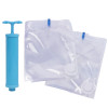 Kuber Industries Vacuum Storage Bags|Space Saver Bags|Travel Vacuum Storage Seal Bags for Comforters Blankets Clothes Pillows With Hand Pump,60x80 cm,(Transparent)