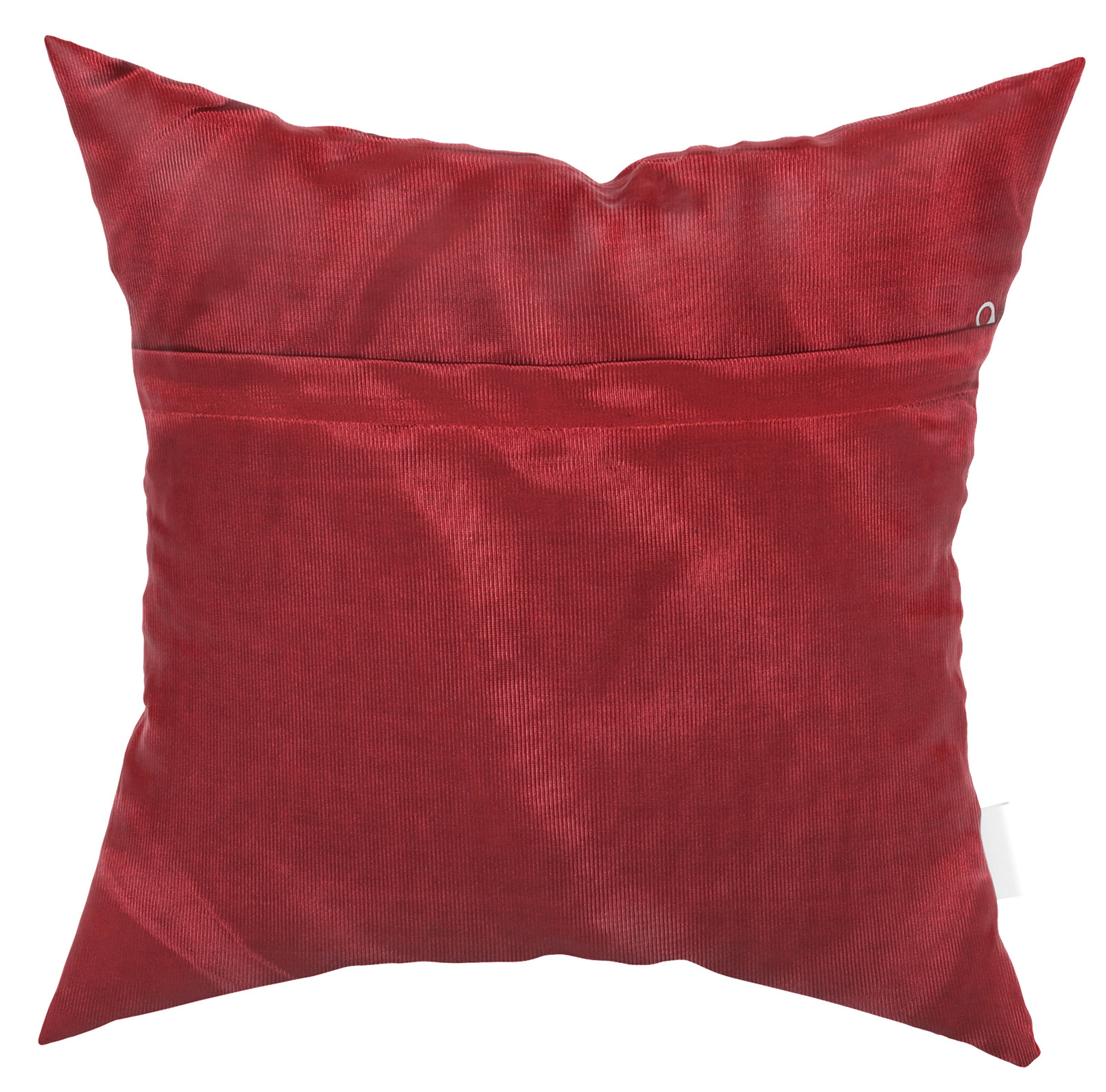 Kuber Industries Velvet Check Design Soft Decorative Square Throw Pillow Cover, Cushion Covers, Pillow Case For Sofa Couch Bed Chair 16x16 Inch-(Maroon)