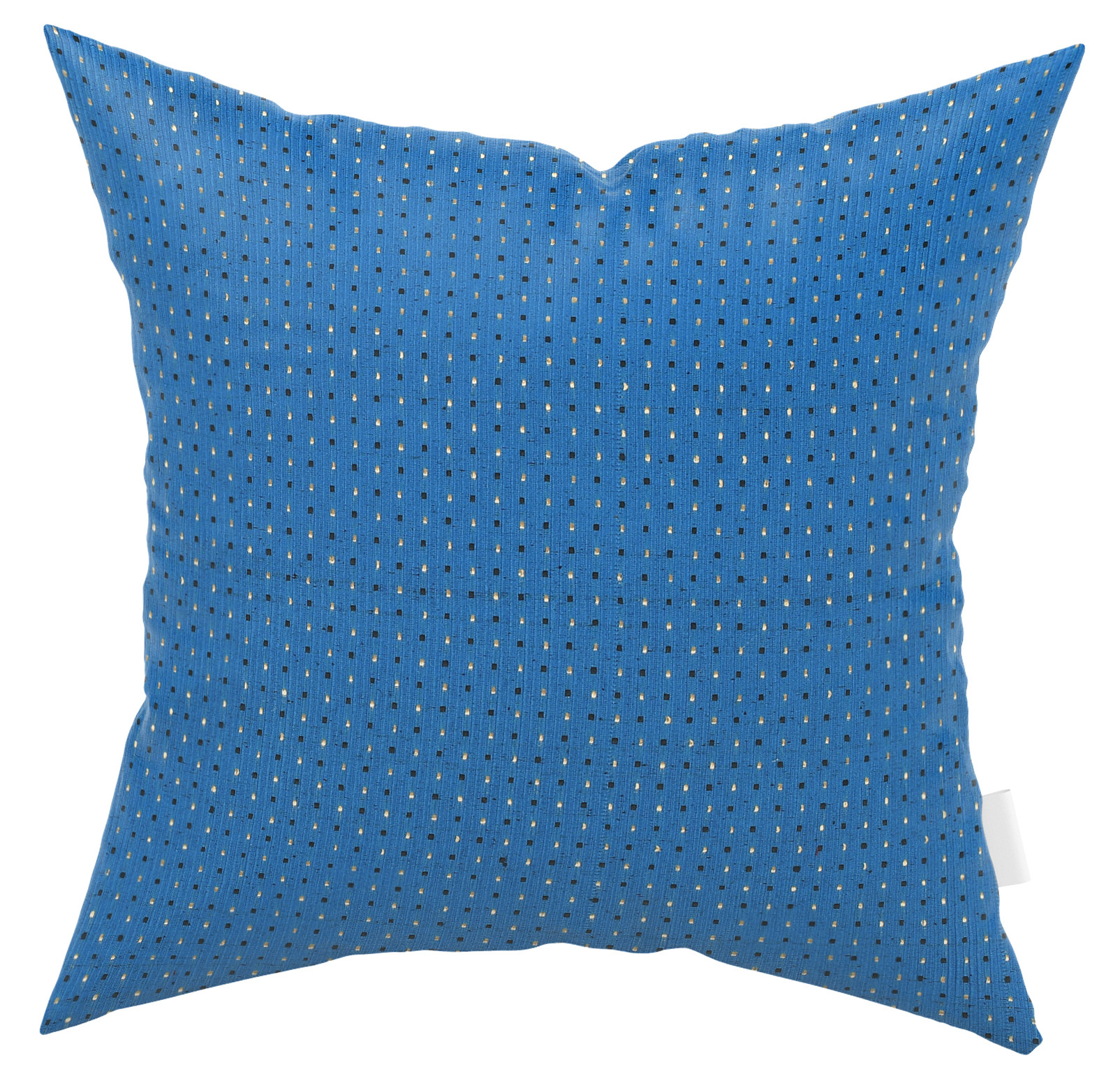 Kuber Industries Velvet Dot Printed Soft Decorative Square Throw Pillow Cover, Cushion Covers, Pillow Case For Sofa Couch Bed Chair 16x16 Inch-(Blue)