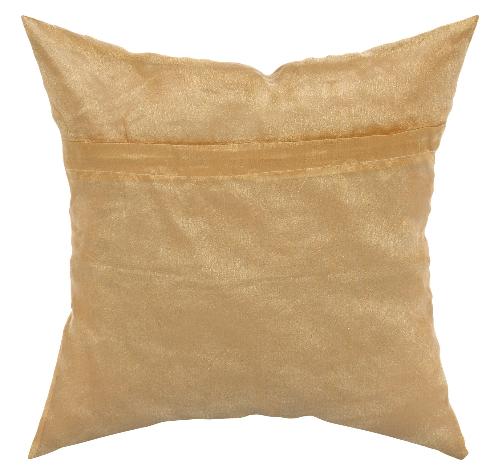Kuber Industries Velvet Floral Design Soft Decorative Square Throw Pillow Cover, Cushion Covers, Pillow Case For Sofa Couch Bed Chair 16x16 Inch-(Cream)