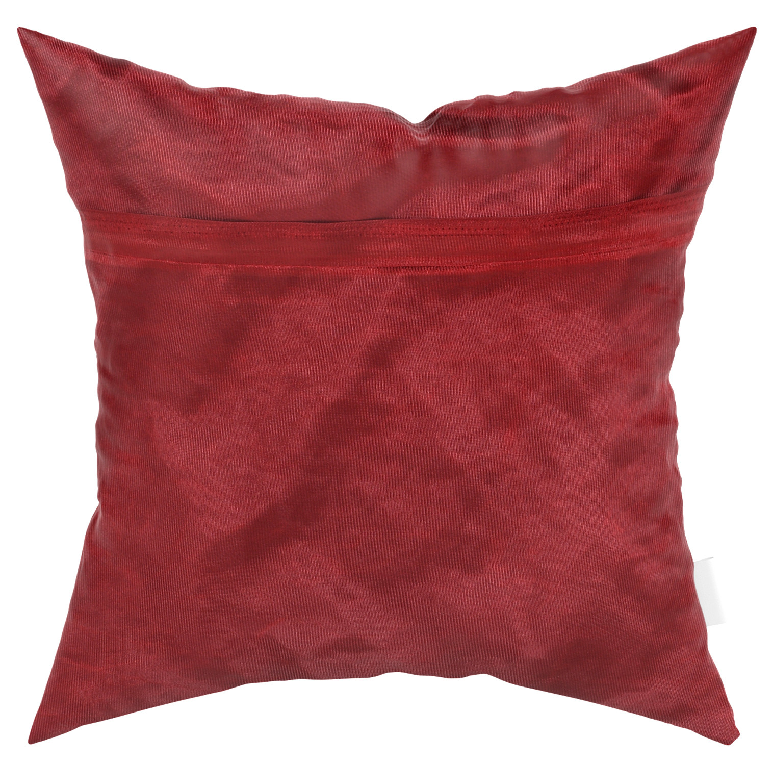 Kuber Industries Velvet Flower Design Soft Decorative Square Throw Pillow Cover, Cushion Covers, Pillow Case For Sofa Couch Bed Chair 16x16 Inch-(Maroon)