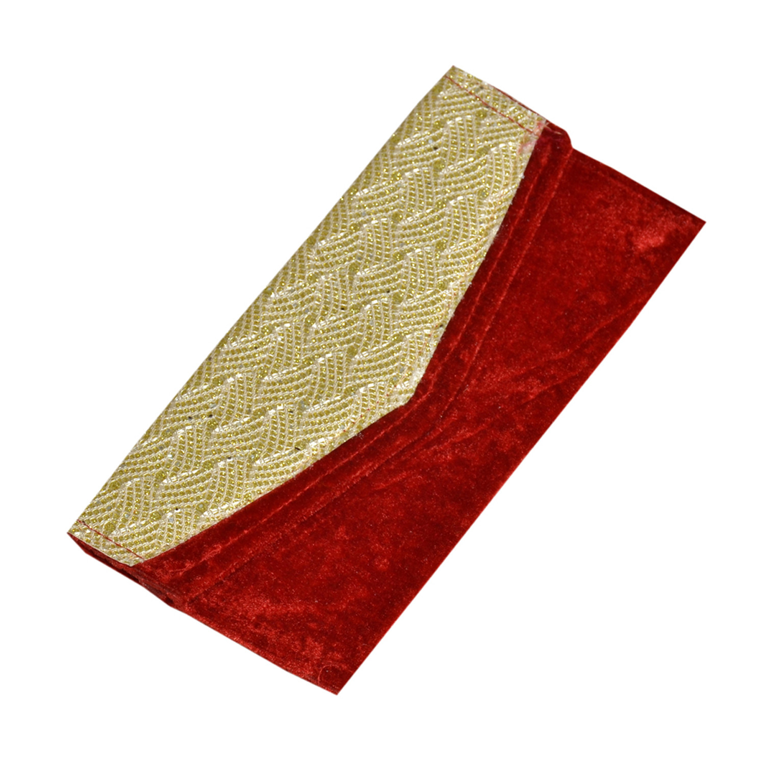 Kuber Industries Velvet Gift Envelope with Metallic Magnetic Button Closure Shagun Cash Envelopes, Birthdays, Anniversary, Baby Shower-(Maroon)