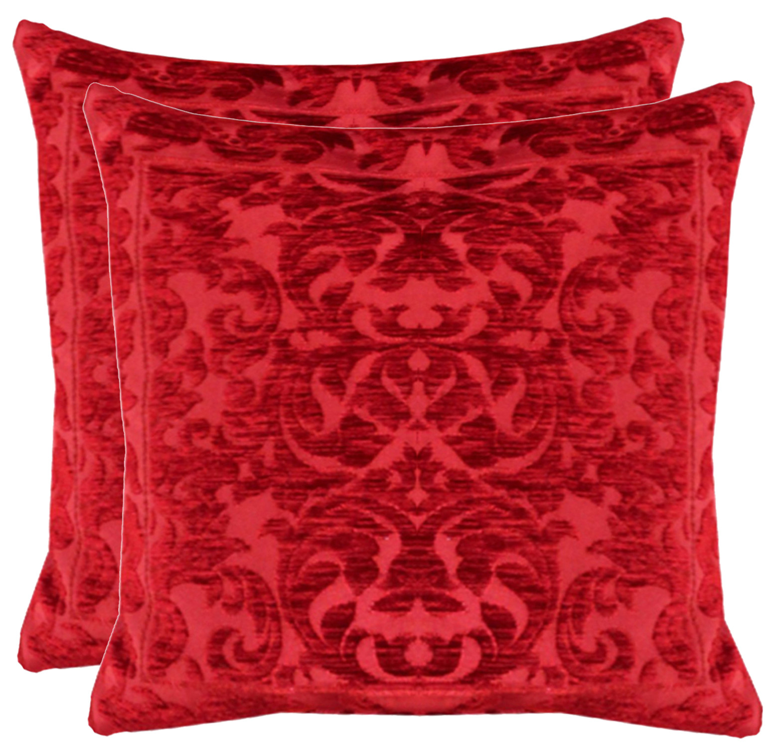 Kuber Industries Velvet Soft Decorative Square Throw Pillow Cover Cushion Covers Pillow case, Home Decor Decorations for Sofa Couch Bed Chair 24x24 Inch (Maroon)
