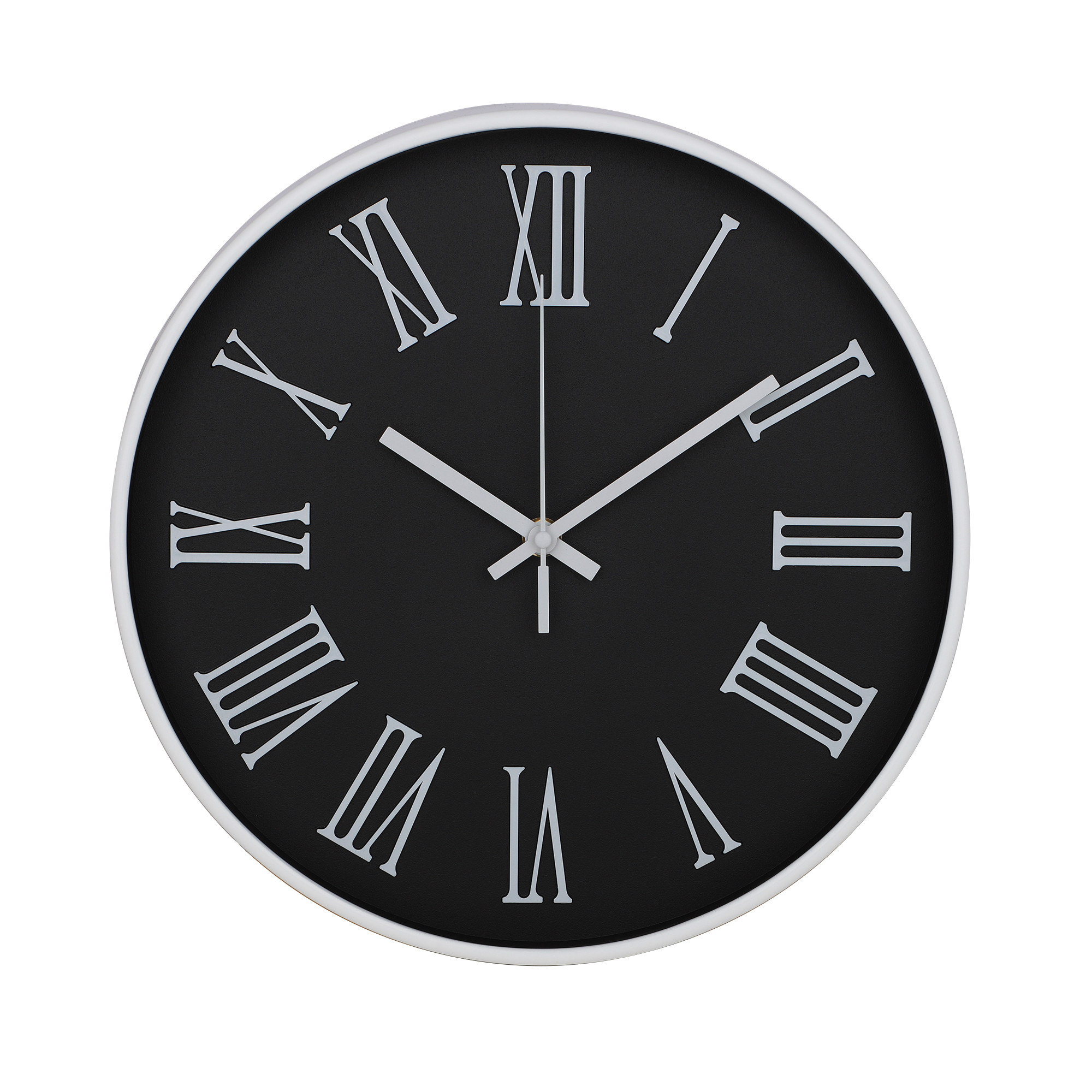 Kuber Industries Wall Clock | Fancy Watch Wall Clocks | Office Wall Clock | Clock for Living Room | Clock for Bedroom | Clock for Hall | Machinery-Quartz | 12 Inch | F-Black & White