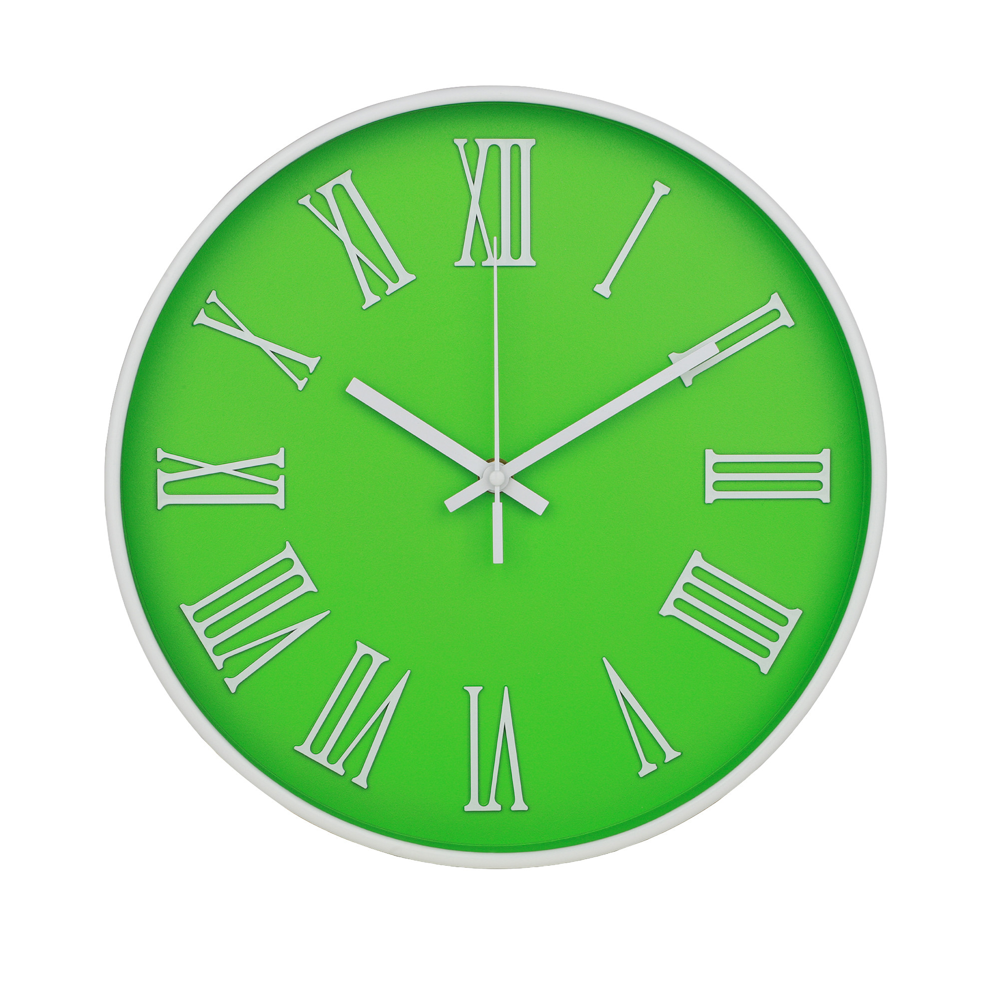 Kuber Industries Wall Clock | Fancy Watch Wall Clocks | Office Wall Clock | Clock for Living Room | Clock for Bedroom | Clock for Hall | Machinery-Quartz | 12 Inch | F-Green