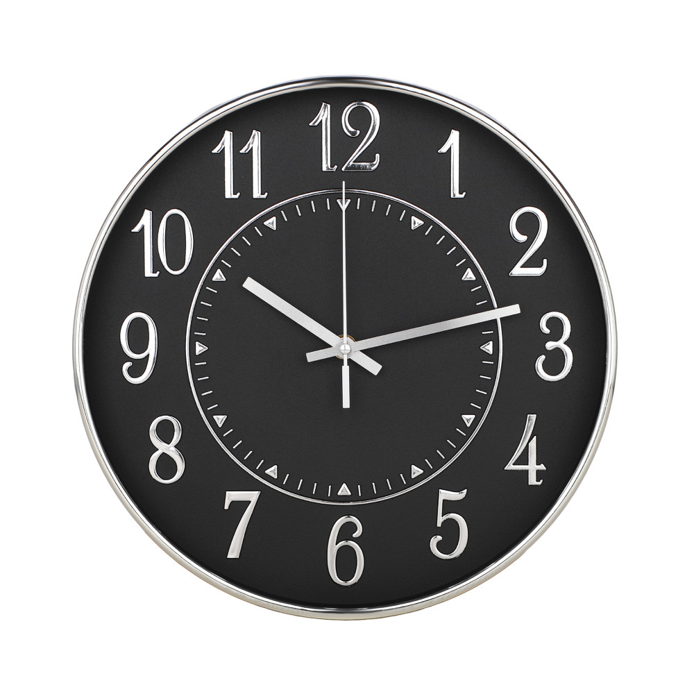 Kuber Industries Wall Clock | Fancy Watch Wall Clocks | Office Wall Clock | Clock for Living Room | Clock for Bedroom | Clock for Hall | Machinery-Quartz | 12 Inch | N-Silver