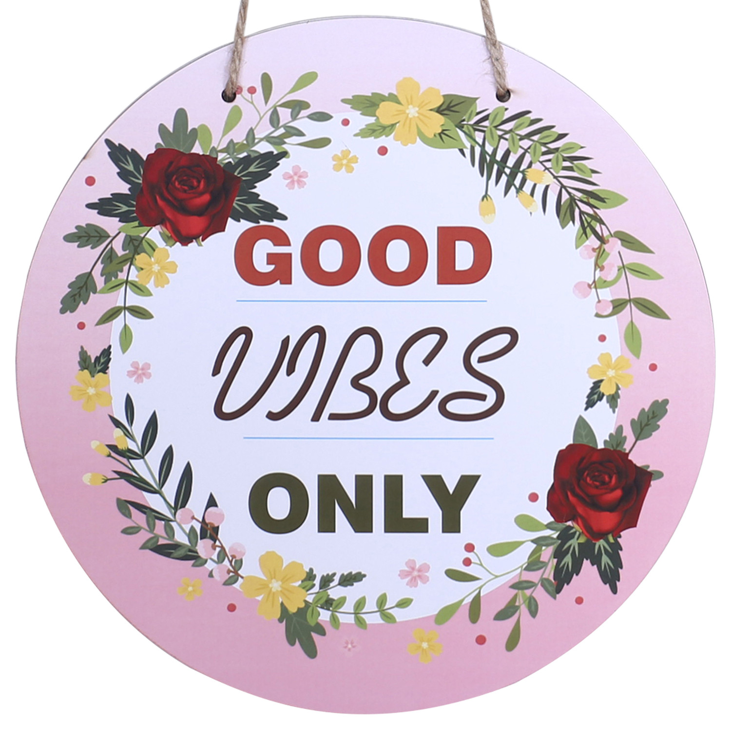Kuber Industries Wall Hanging Quotes|Mdf Wooden Round Shaped