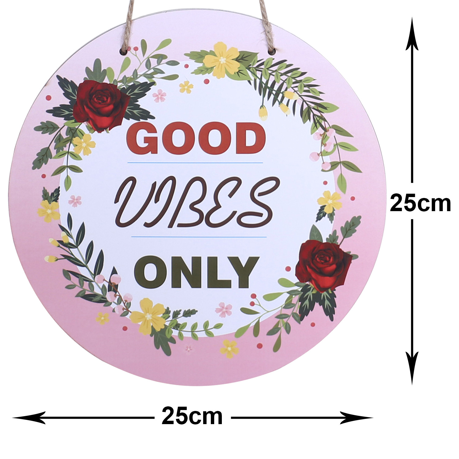 Kuber Industries Wall Hanging Quotes|Mdf Wooden Round Shaped