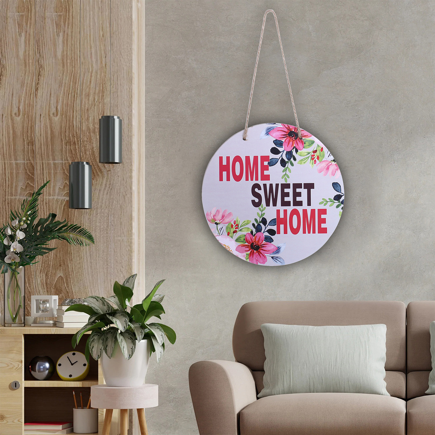 Kuber Industries Wall Hanging Quotes|Mdf Wooden Round Shaped